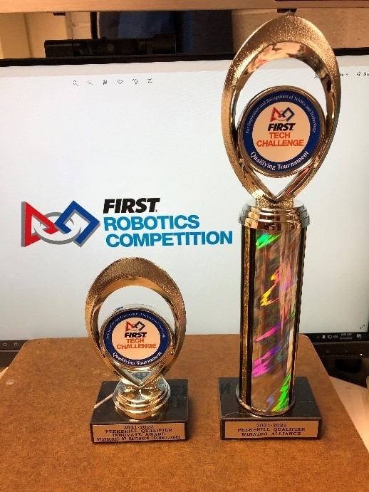 Greenville Robotics Team #10475 Wins at FTC Peekskill Tournament Trophy