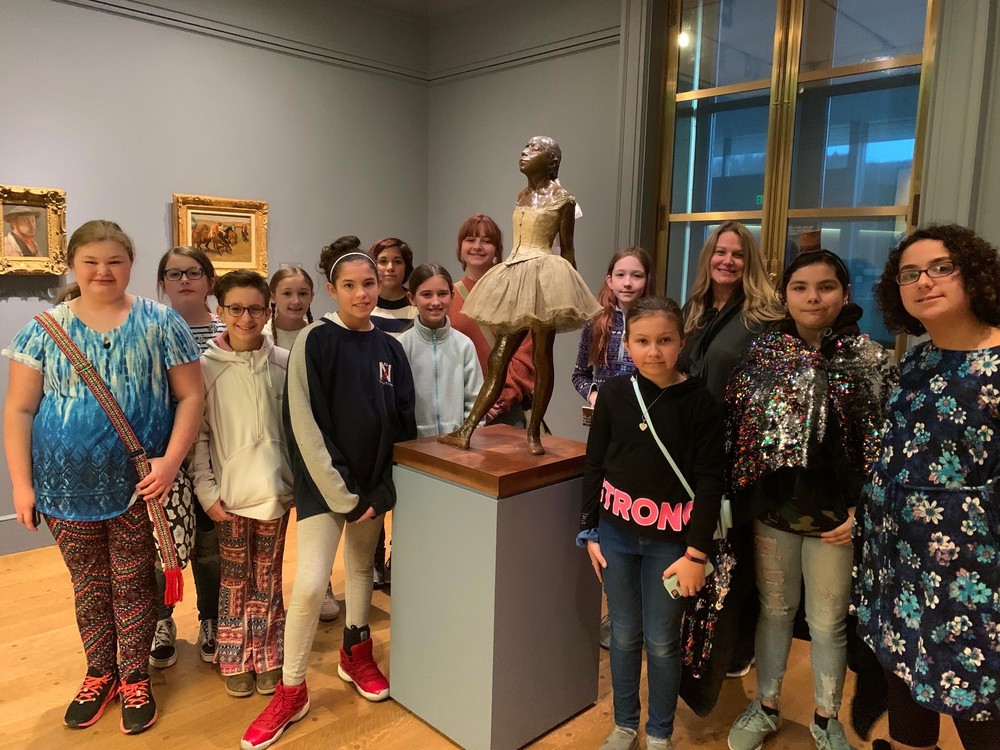 MS students at Clark Museum