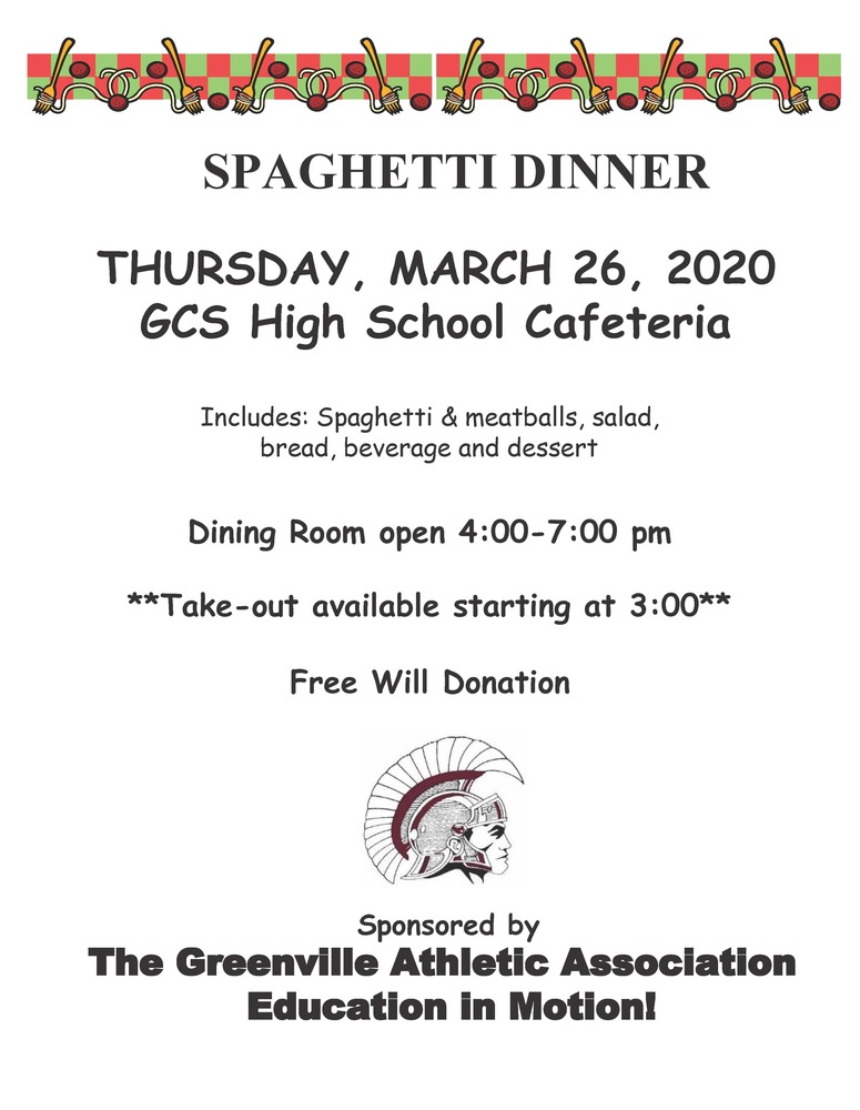 GAA Sponsored Spaghetti Dinner