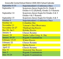 20-21 School Calendar Revised