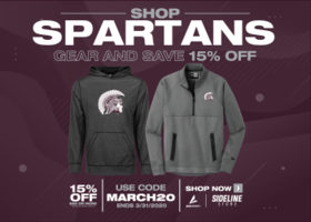 Shop Spartans Gear and Save 15% Off