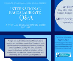 IB Information Night- May 28th, 5-6pm