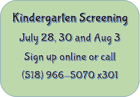 Kindergarten Screening Appointments